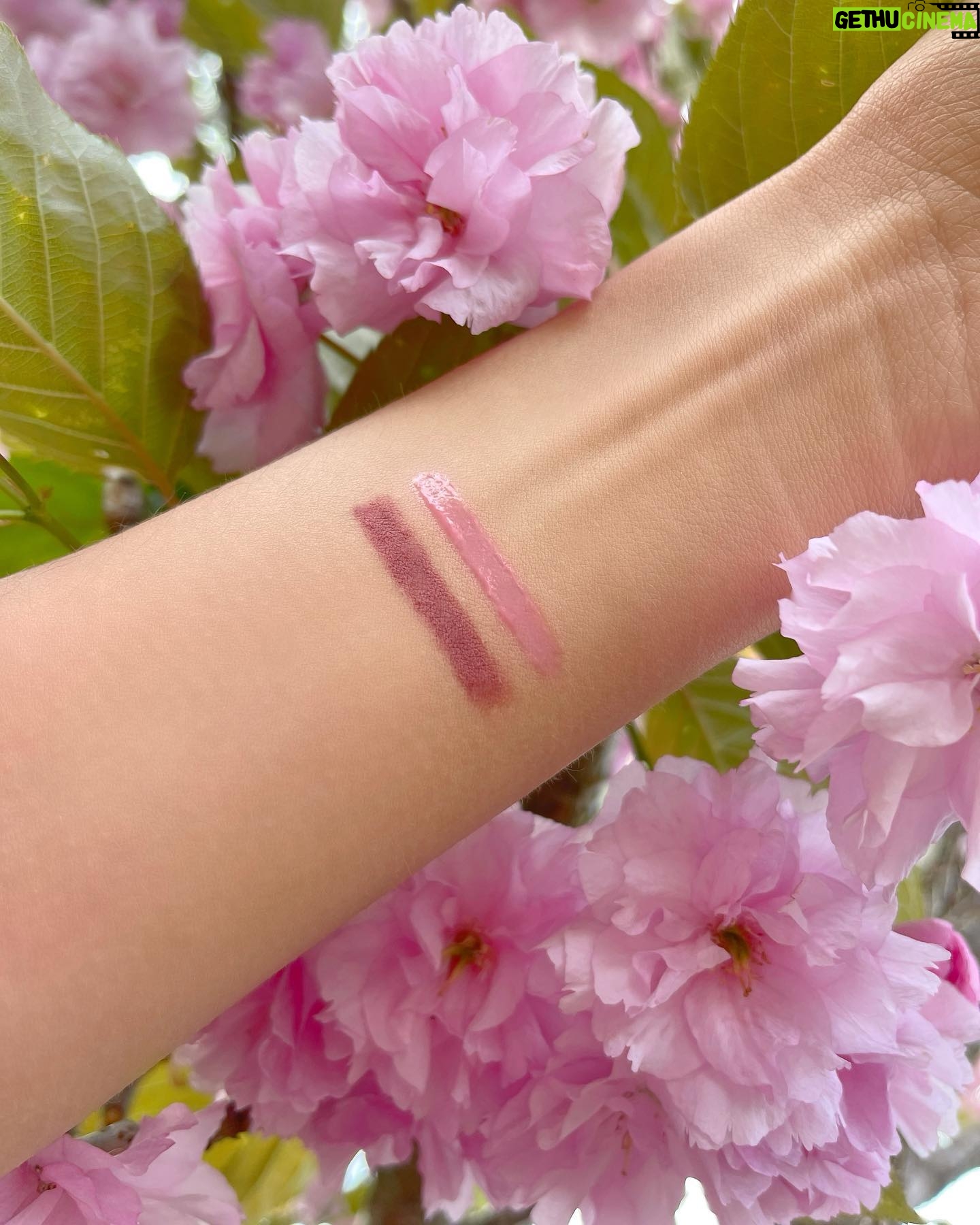 Roksana Janiszewska Instagram - If you’re obsessed with pink you will love the Roxi x @makeuprevolution Cherry Blossom Collection 🌸 swipe across to see the swatches 😍 #makeup #makeuprevolution #revolutionxroxi