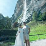 Roksana Janiszewska Instagram - Switzerland shenanigans continue… 🇨🇭🐮 Lauterbrunnen is a picturesque village set in a valley of 72 waterfalls. It’s truly a magical place that should be on your bucket list! 🥰 ps. Everyone was asking where this dress is from in my previous post! It’s from @sheinofficial @shein_gb 😍