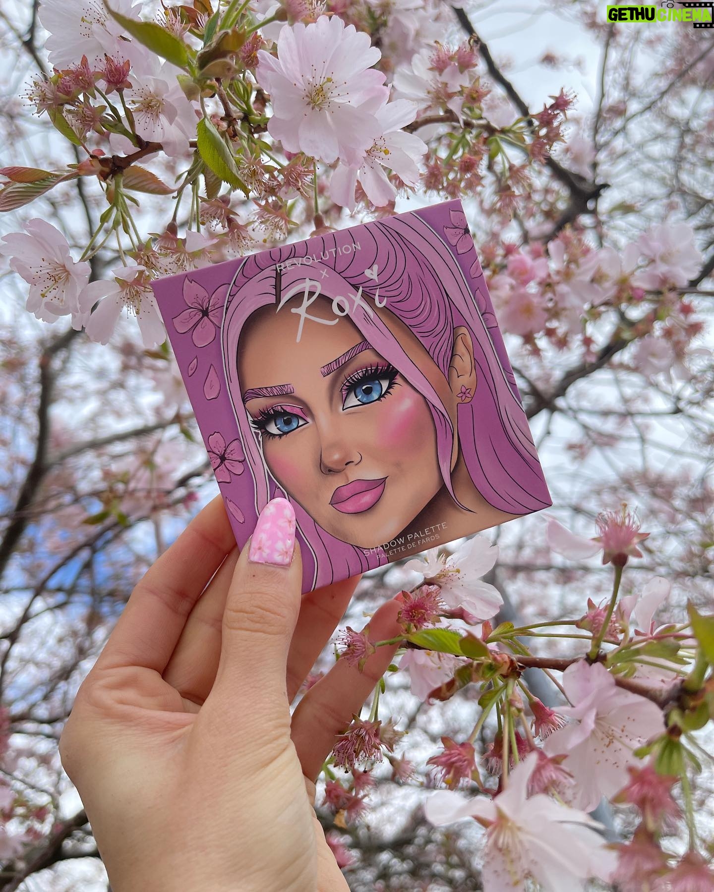Roksana Janiszewska Instagram - CHERRY BLOSSOM SEASON IS HERE 🌸 Bringing back these beauties into my makeup routine! They’re currently on sale on @makeuprevolution 😘 (link in my stories / tagged on post)