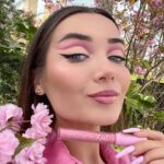 Roksana Janiszewska Instagram - If you’re obsessed with pink you will love the Roxi x @makeuprevolution Cherry Blossom Collection 🌸 swipe across to see the swatches 😍 #makeup #makeuprevolution #revolutionxroxi