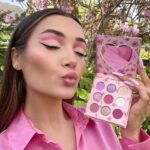 Roksana Janiszewska Instagram - If you’re obsessed with pink you will love the Roxi x @makeuprevolution Cherry Blossom Collection 🌸 swipe across to see the swatches 😍 #makeup #makeuprevolution #revolutionxroxi