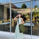 Ron Monroe Instagram - Green Day 夏！OOTD 👜 @vasic_japan 🩴 @alm._official @___angela.official___ 👗 odd maker