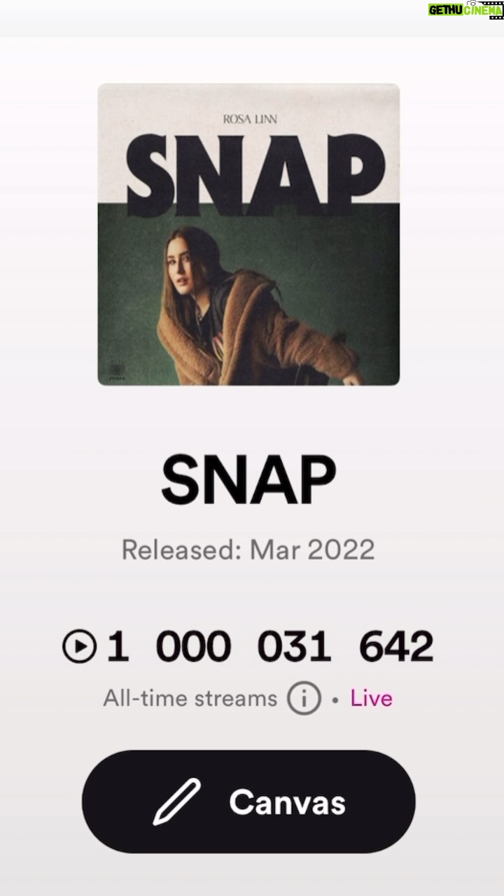Rosa Linn - 13.4K Likes - THANK YOU FOR MY FIRST BILLION 🤍🤍🤍
Life is insane!!!!