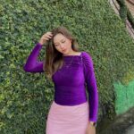 Rosangpuii Ralte Instagram - Wearing @abbacy_official 💜💜 #sunday #top #purplehearts #blessed