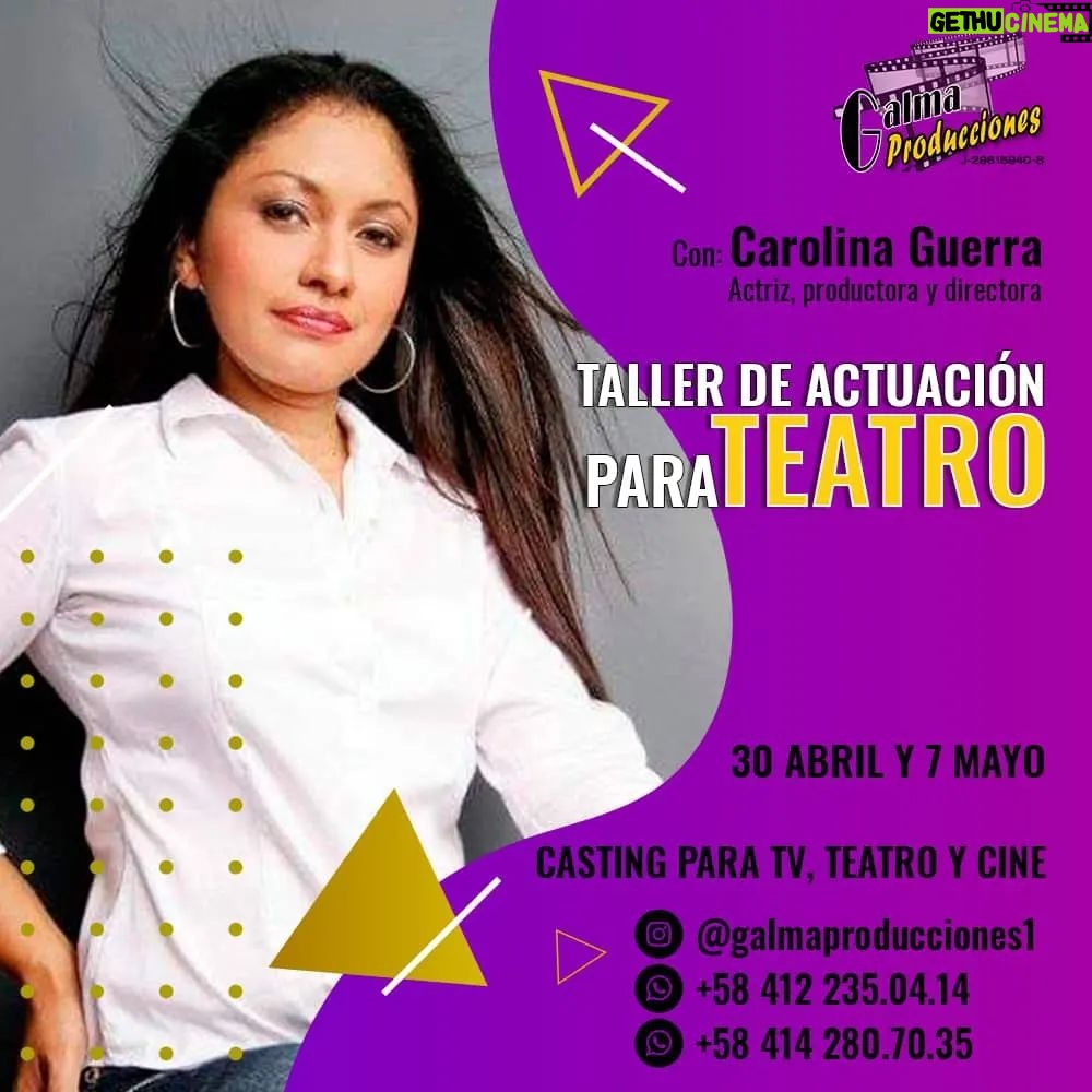 Rosario Prieto - 296 Likes - Conviertete en el actor o actriz que sueñas ✨
.
Taller de Actuación para TV y Teatro con Rosario Prieto y Carolina Guerra.
.
Contenido:
√Actuacion para TV y Teatro
√Construccion de personajes
√Dominio de Cámara
√Manejo de la voz y el cuerpo
Información al dm o a los números 📞0412 2350414 y 0414 2807035