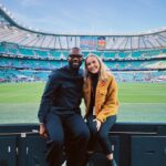 Rose Ayling-Ellis Instagram - Huge thanks to @ugomonye and @twickenhamstadium for arranging a fantastic day at twickenham for England v Japan with my brother. 🏉🏟