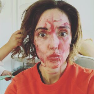Rose Byrne Instagram - great to be back in the chair 
@hungvanngo @harryjoshhair