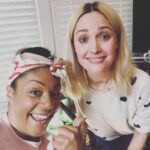 Rose Byrne Instagram - Day 1 with this magical lady 💗 @tiffanyhaddish
