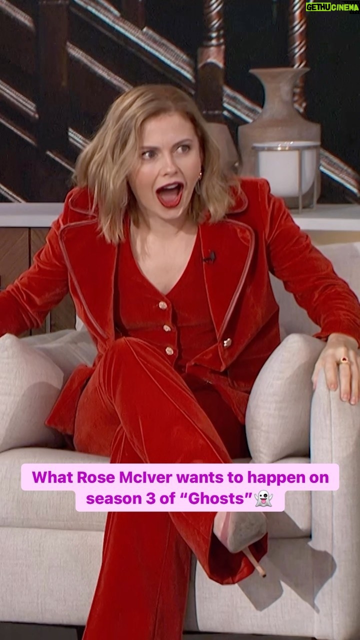 Rose McIver Instagram - We need a musical episode ASAP & maybe with an @amandakloots cameo👀👻 #ghosts #cbs #musical