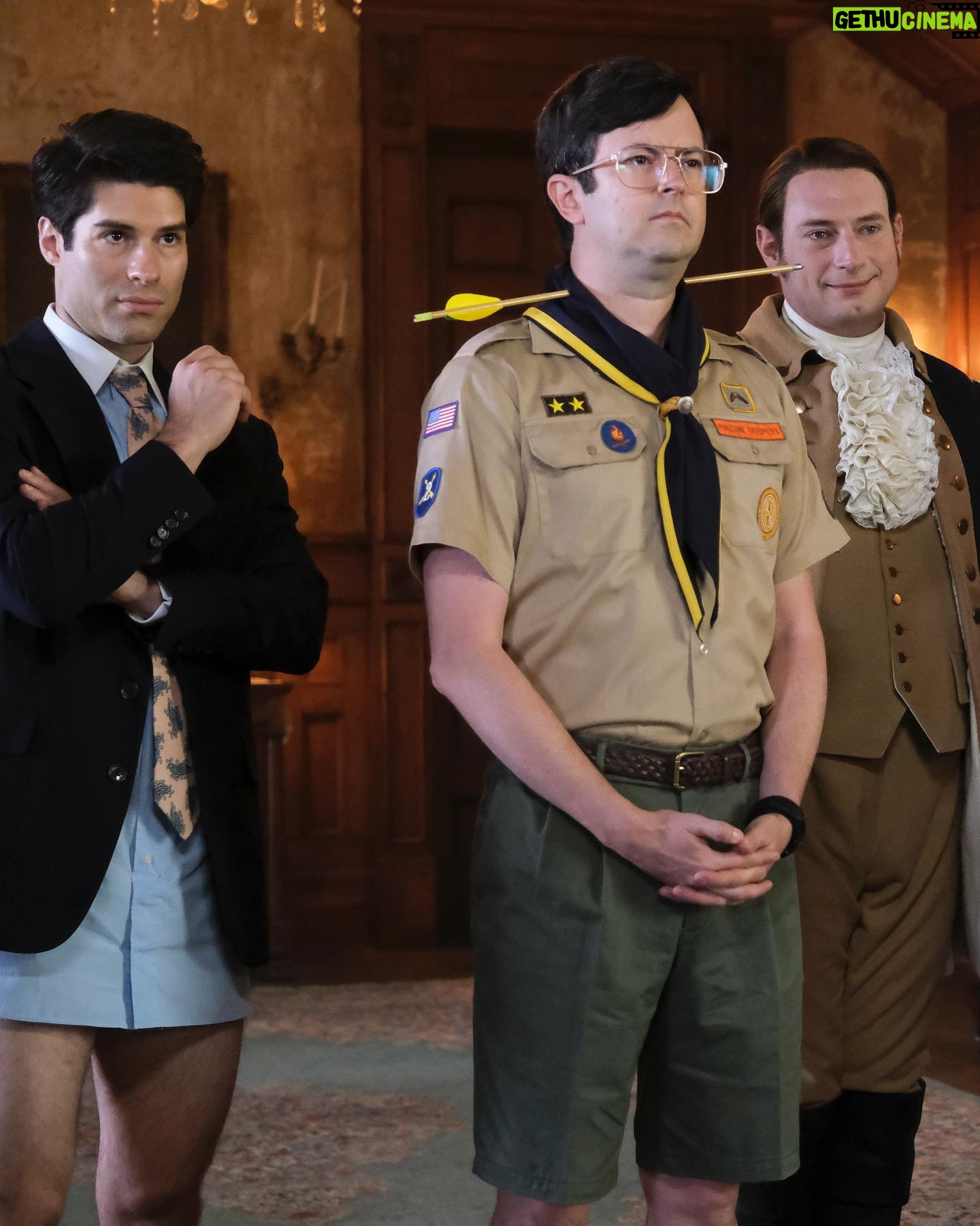 Rose McIver Instagram - Tonight!! Travel back in time with the brilliant @bodycourage and enjoy a few familiar faces (and face tattoos) with episode two of @ghostscbs ! 👻📺