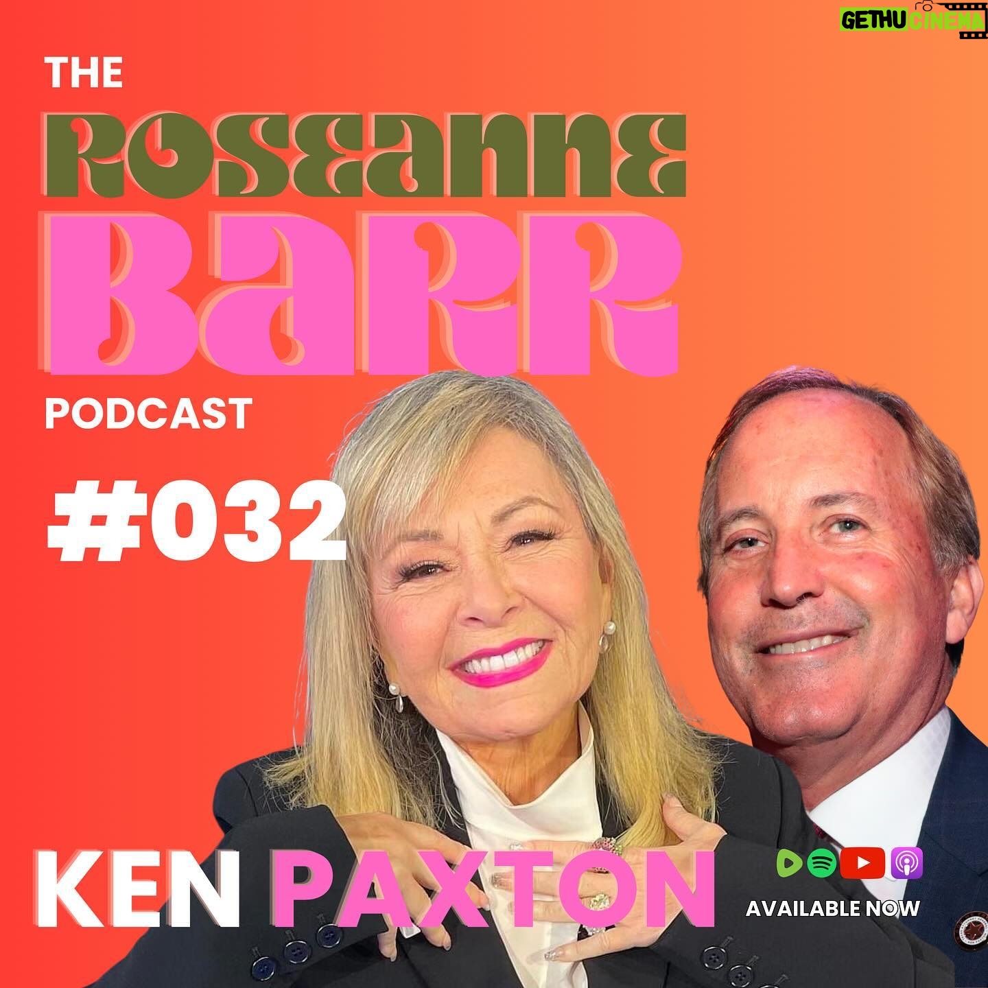Roseanne Barr Instagram - Texas Attorney General @kenpaxtontx joins in to discuss the shocking Supreme Court ruling that stripped Texas of the ability to protect its citizens from an open border. He raises the alarm about the dangers of allowing the cartel to import fentanyl, human and child sex trafficking victims and military aged men from god knows where at unprecedented rates. He also talks about overcoming the Bush family funded impeachment sham and updates me and Jake on the status of his many lawsuits against the Biden Crime syndicate.