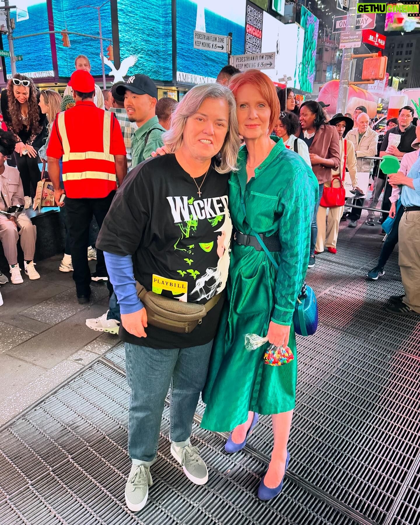 Rosie O'Donnell Instagram - A Wicked good night in Times Square