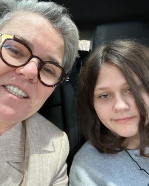 Rosie O'Donnell Instagram - made it til 11 pm - still had a great time - one step at a time - #onward #autismacceptance #family #love