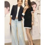 Rosina Lin Instagram - 十指緊扣我的好對手～ @tavia_yeung 🤝🫶🏻#黑色月光 #余滿月 #卓慧雲