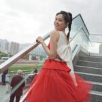 Rosita Kwok Instagram – Red & ribbon 🎀❤️
Gown @dorianho @dorianho_official