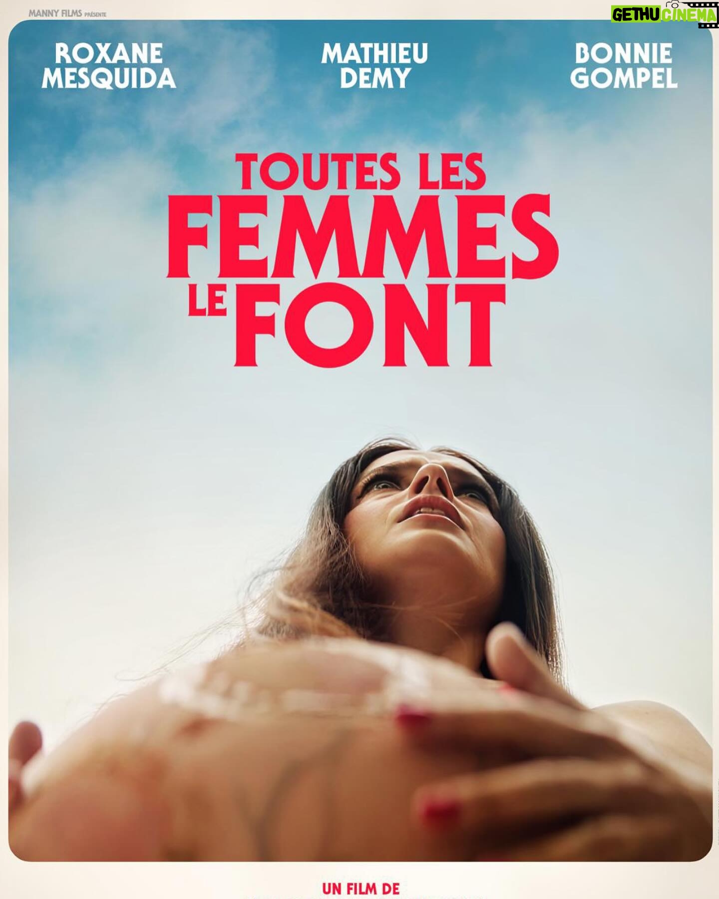 Roxane Mesquida - 2.6K Likes - “Toutes les femmes le font” de @marinazlk avec @mathieudemy @roxane_mesquida produit par @philippegompel sortie très bientôt…. Hâte que vous découvriez ce film que nous avons tourné dans le désert de Los Angeles en plein ouragan 😋 ps. I love you @marinazlk musique: @maudgeffray 🥰