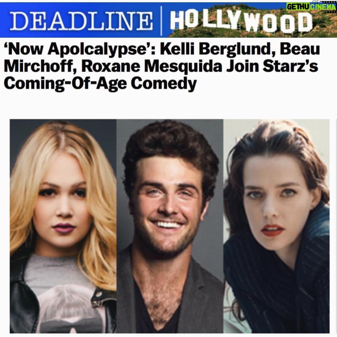 Roxane Mesquida - 1.6K Likes - So happy to work with #greggaraki again on this awesome tv show #nowapocalypse produced by #stevensoderbergh for @starz and with talented actors @jogia @kelliberglund @beau_mirchoff
