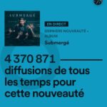 Roxane Bruneau Instagram - 12h plus tard l’album est submergé d’écoute 4 millions d’écoute juste sur spotify !? PARDON !?