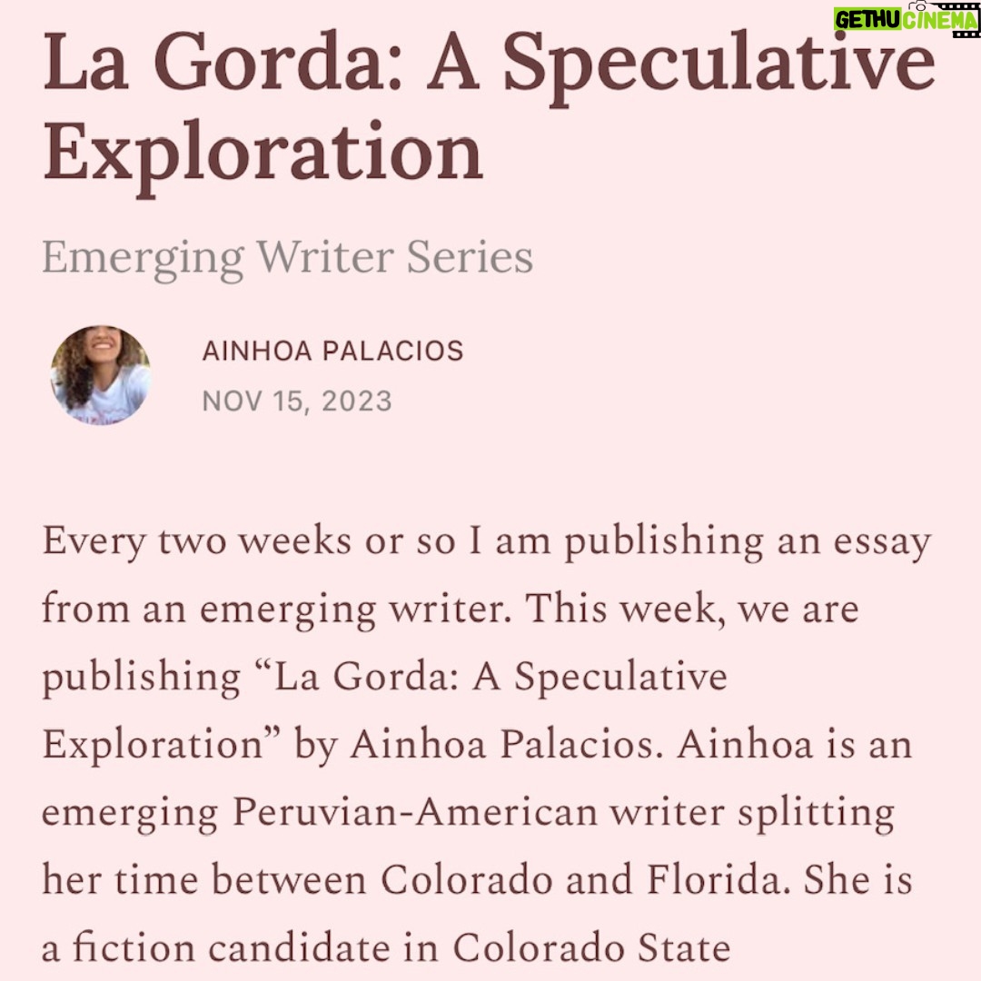 Roxane Gay Instagram - Today in The Audacity's Emerging Writer Series is a beautiful essay by Ainhoa Palacios about our relationship to food and to our bodies and how both can be complicated by the people we love. Read it here or at the link in my stories: https://ow.ly/gyrE50Q848k