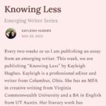 Roxane Gay Instagram - Today in The Audacity's Emerging Writer Series is a moving essay by Kayleigh Hughes about how learning about a loved one's history with illness can be a profound act of love. Read it here or at the link in my stories: ow.ly/Rqjh50QcvXk