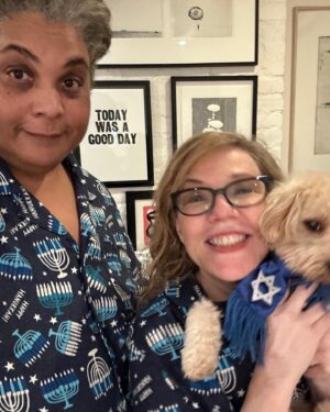 Roxane Gay Instagram - Three years ago today, @debbiemillman and I eloped. It was an amazing day but in truth, every day with Debbie is amazing in one way or another. She has an irrepressible sense of adventure, a brilliant mind, a beautiful smile, and a loving heart. She loves to sing and dance and wear hats. She has a canonical knowledge of hip hop which still amazes me. She is fiercely loyal, honest, and mega hot. She loves animals and they love her back. I could go on but I won’t! Happy anniversary, @debbiemillman.