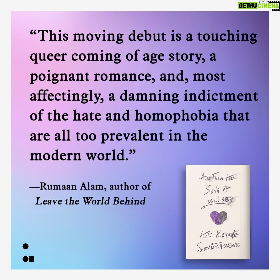 Roxane Gay Instagram - The first book from my imprint, And Then He Sang A Lullaby by @ani_kayode, is out today. Ani was unagented when he submitted his novel but I knew from the first chapter that I wanted to publish it. And shout out to Sinclair Blue, the @roxanegaybooks fellow at the time, who found it in the queue and wrote a reader report so compelling I dropped everything to read this novel. You can purchase this incredible book through this link to @groveatlantic and also through the link in my story: https://groveatlantic.com/book/and-then-he-sang-a-lullaby/