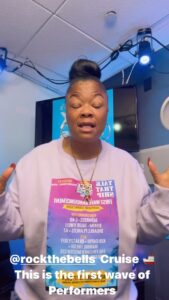 Roxanne Shanté Instagram - First wave 🌊 of the @rockthebells Cruise announcements this year is going to be even bigger . Don’t miss out www.rockthebellscruise.com Cabins open now !!!!!!!
