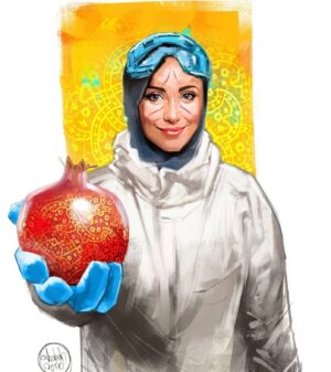 Roya Teymourian Instagram - یلدایتان مبارک
برای زودتر به آغوش کشیدن عزیزانمان 
برای کم‌تر از دست دادن
برای هرچه زودتر خنده‌ی از ته دل تک تکمان 
یلدا را جمع نشویم🙏🏼❤️
.
#شب_یلدا  #کادر_درمان #کادردرمان #پرستار #روز_پرستار #عشق #ایران #یلدا