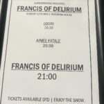 Ruby Barker Instagram - I’m seeing FRANCIS OF DELIRIUM 🌞💜 check them out fr, beautiful #music #leeds @headrowhouse @francisofdelirium
