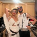 Ruby Barker Instagram - Hercule’s birthday party 🥳 I love fancy dress. Thank you for having me Char 💜🙏🏽🏹🥰