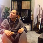 Ruby Barker Instagram - Recording music with @oliverpedrorees whilst on leave from Hospital & writing #softindie #indiesoul