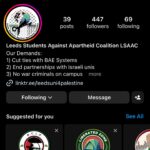Ruby Barker Instagram - @leedsstudents4palestine 🇵🇸🖤
