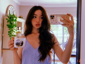 Ruby Jay Instagram - This is my favorite mug. I got it at a thrift store. Also yes it has coffee spills on it… just ignore that :)