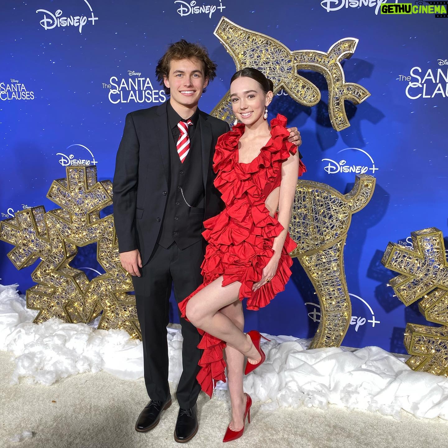 Ruby Jay Instagram - @thesantaclauses is out now!! Make sure to watch my talented, long-time friend @devintheactor and the rest of The Santa Clauses family on the first two episodes out now on @disneyplus ♥️ This was such an iconic project to have the opportunity to work on with so many lovely people including @austin.j.kane @elizabeth.mitchell.official and #elizabethallendick 🎄♥️ Stay tuned to see a familiar face later in the season ;) #thesantaclauses #disneyplus #outnow