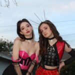 Ruby Jay Instagram - the only thing you wanna do is 💋❤️ . . So fun fact, my sister Pearl @freckledpearly (the one in red) actually MADE all of these costumes for her and her friends this year!!