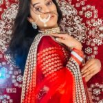 Rupali Wakode Instagram - Blurry … but my favourite 🥹 #selfportrait #lehanga #mobilephotography #seflshoot