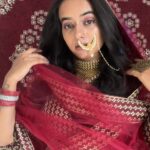 Rupali Wakode Instagram - Blurry … but my favourite 🥹 #selfportrait #lehanga #mobilephotography #seflshoot