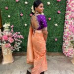 Rutuja Bagwe Instagram - #sareelover forever 🫶 blouse @liiyanna_designs #saree #sareelove #treditional #happyme #rutujabagwe