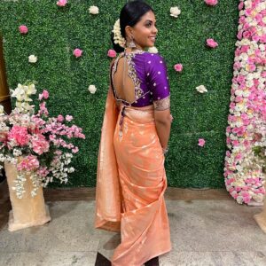 Rutuja Bagwe Instagram - #sareelover forever 🫶

blouse @liiyanna_designs 

#saree #sareelove #treditional #happyme #rutujabagwe