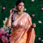 Rutuja Bagwe Instagram - #sareelover forever 🫶 blouse @liiyanna_designs #saree #sareelove #treditional #happyme #rutujabagwe