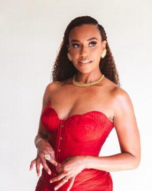 Ryan Michelle Bathe Instagram - I have a dream team. 

Dress @marialuciahohan24
Necklace and ring @kallatijewelry
Earrings @colettejewelry
Shoes @alevimimanoL

Styling @philippeuter 
Makeup @tayriverabeauty 
Hair @marjthestylist 
Brows @lashelle_women 
Extensions @knappyhair 
Colorist @knoxsalon 

Thank you for making dreams come true!