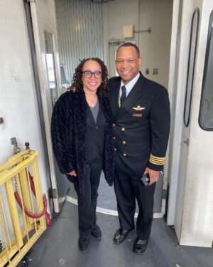 S. Epatha Merkerson Instagram - So this just happened! #Delta #CaptainMark will be piloting me home!!!