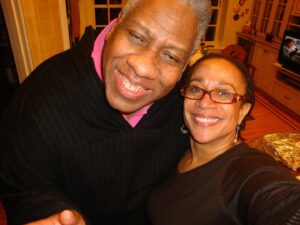 S. Epatha Merkerson Instagram - I do remember that I could not get you to be still for this photo! But I can’t remember what made you laugh so hard. This was the best of about 6 photos. A good memory…rest well my friend! You done good! ♥️ #AndreLeonTalley