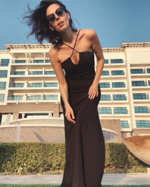 Sabina Akhmedova Instagram - New place, new memories.🤍
Dress @yuliawave.brand