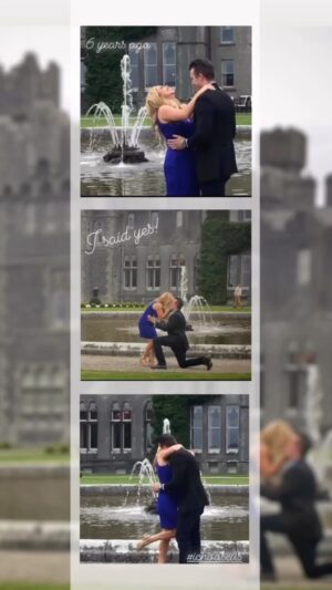 Sabrina Bryan Instagram - 6 Years Ago Today….. ❤️💍 #engagement #ashfordcastle #doesthiscastlemakemelookengaged #memories