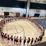 Sabrina Bryan Instagram - To my Fab Four! Thank you to each one of you for bringing your hearts and passion for our sport, demonstrating consistency in skills and leadership, and ALWAYS bringing your A game to every single practice. Coaches dream to have teams made of kids just like you…and your teammates will never forget the memories and impact you have had on their lives. Can’t wait to see the Mustang Stampede charging this at Nationals…..this weekend is for you…I love you Glitterbugs! ❤️🎶💙 #myglitterbugs #mustangpride #coach #coachlife #runwiththestampede