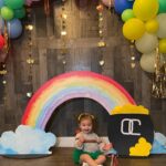 Sabrina Bryan Instagram - Happy St.Patricks Day!! Swipe to see a throw back from last year and how much this little one has grown! #stpattysday #rainbowvibes #wheredidmybabygo 🍀🌈❤️