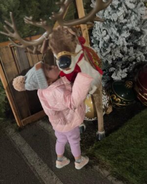 Sabrina Bryan Instagram - My baby girl, my little shadow, my bestie, my everything! I love exploring the world through your eyes…especially at Christmas Time!!
