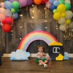 Sabrina Bryan Instagram - Happy St.Patricks Day!! Swipe to see a throw back from last year and how much this little one has grown! #stpattysday #rainbowvibes #wheredidmybabygo 🍀🌈❤️