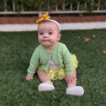 Sabrina Bryan Instagram - Happy St.Patricks Day!! Swipe to see a throw back from last year and how much this little one has grown! #stpattysday #rainbowvibes #wheredidmybabygo 🍀🌈❤️